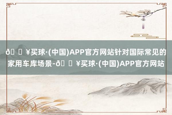 🔥买球·(中国)APP官方网站针对国际常见的家用车库场景-🔥买球·(中国)APP官方网站