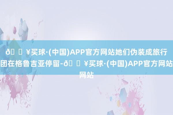 🔥买球·(中国)APP官方网站她们伪装成旅行团在格鲁吉亚停留-🔥买球·(中国)APP官方网站