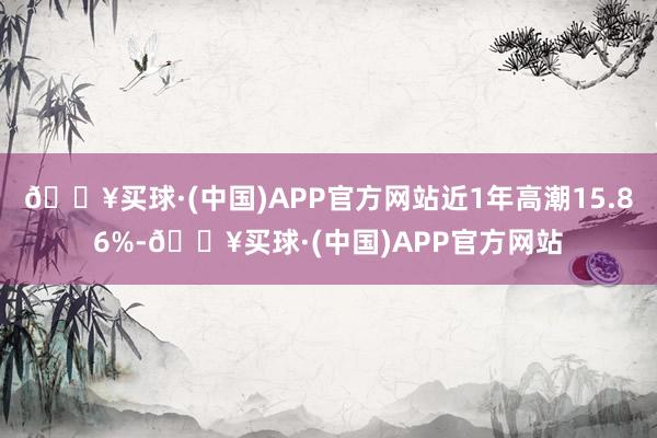 🔥买球·(中国)APP官方网站近1年高潮15.86%-🔥买球·(中国)APP官方网站